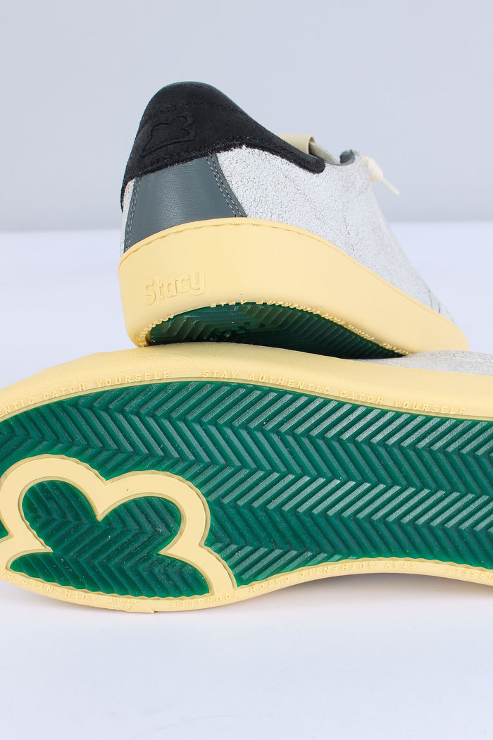 Sneakers Bimateriale Camoscio Grey/black-5