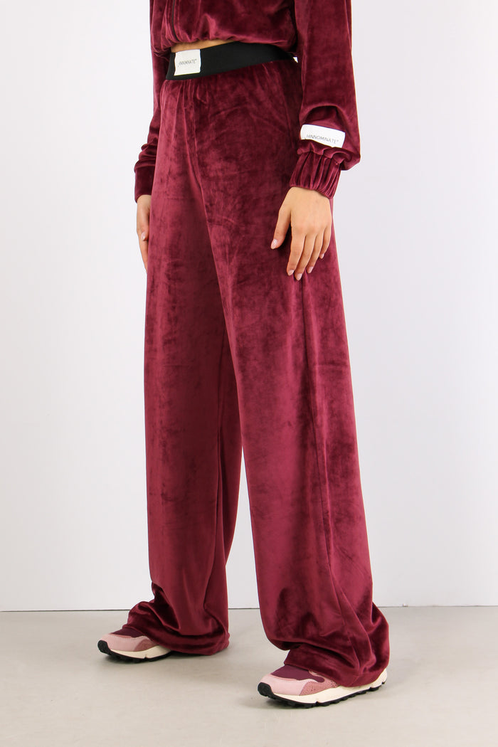 Pantalone Felpa Ciniglia Bordeaux-3
