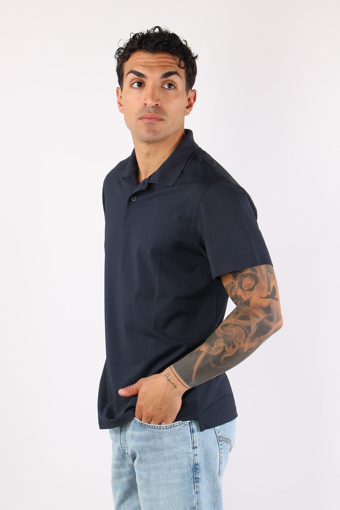 Polo Piquet Tecnica Navy Blue-3