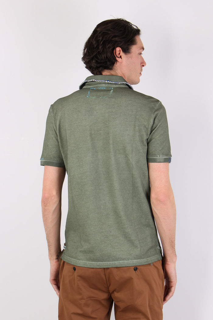Polo Ricamo Collo Militare-4