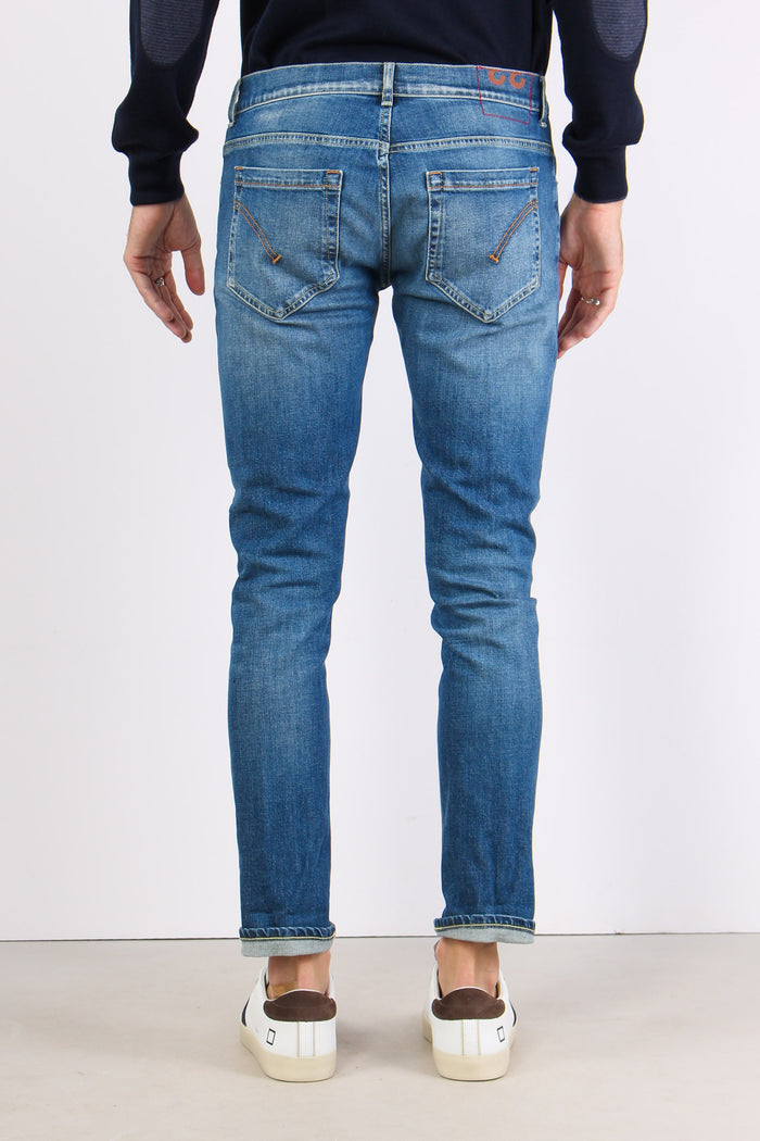 George Denim Pulito Risvolto Denim Chiaro-4