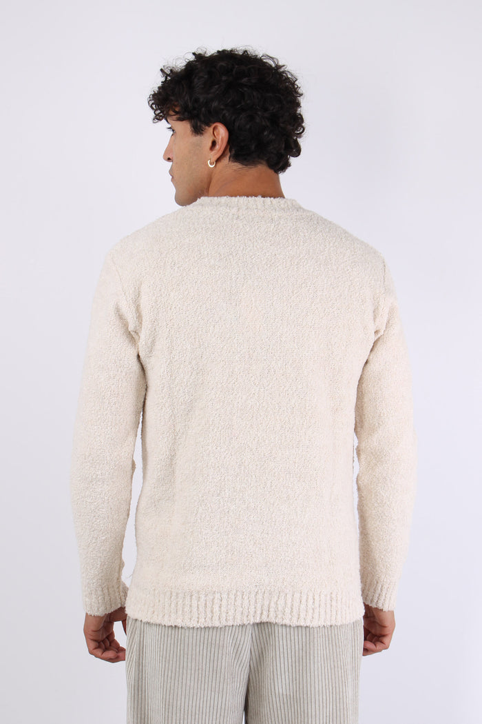 Girocollo Boucle Ecru-5