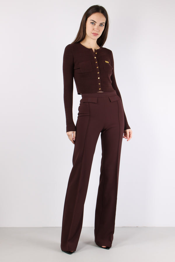 Pantalone Palazzo Essensial Cacao