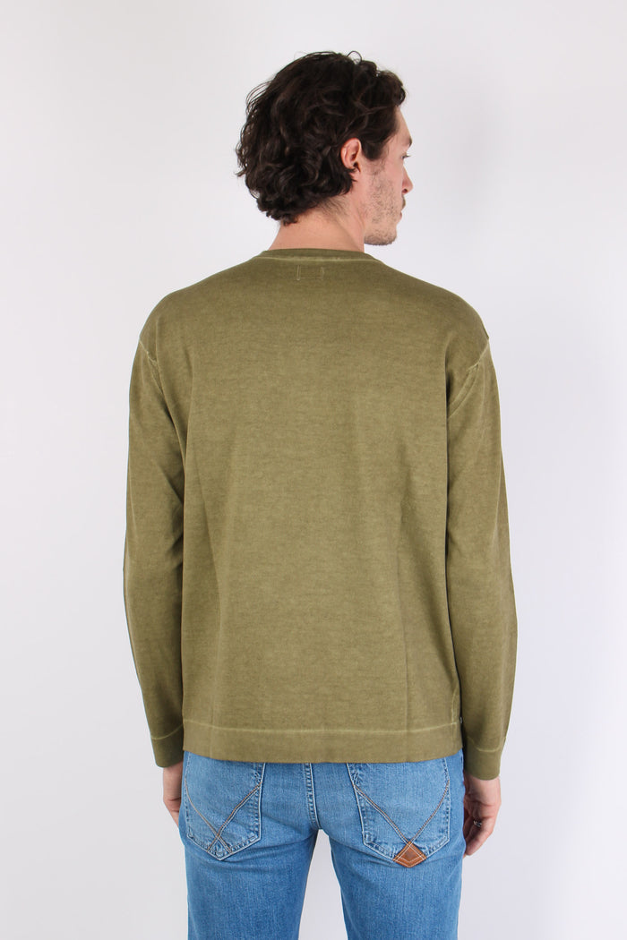 Maglia Doppia Tintura Effetto Lino Died Herb-5
