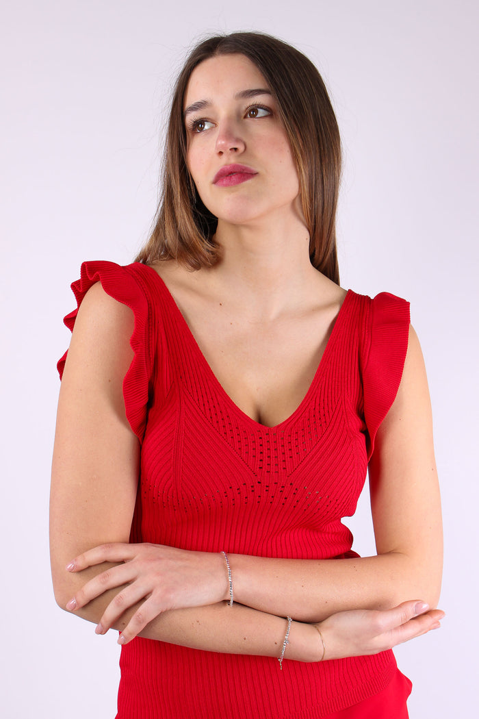 Mastroianni Top Costina Rouge Flame S-8