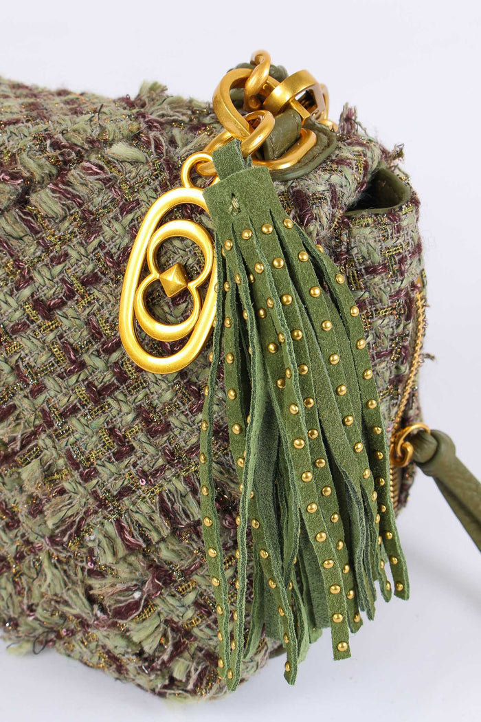 Tracolla Media Chanel Green-5