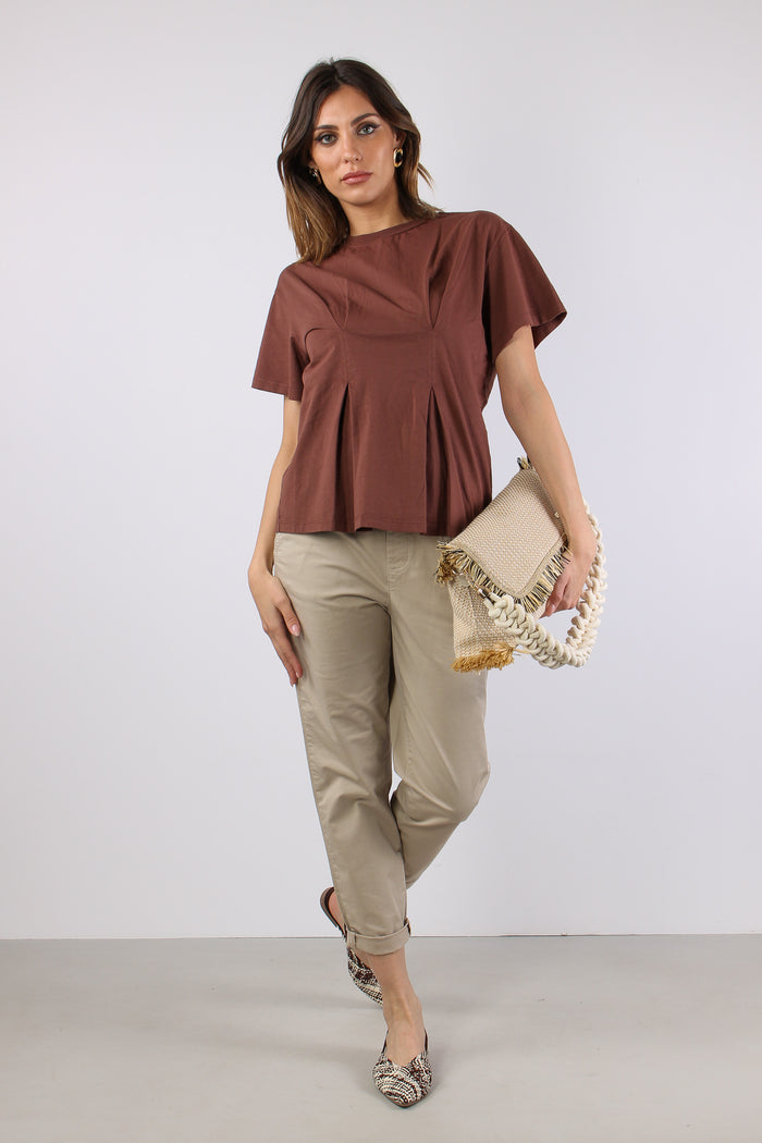 T-shirt Clessidra Riprese Malva-5
