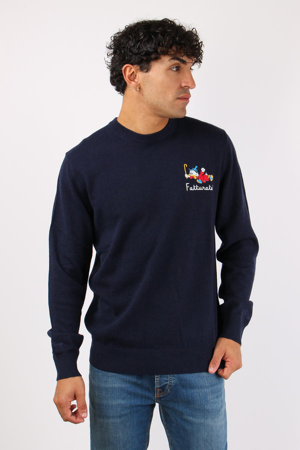 Girocollo Scrooge Fatturate Blu-2