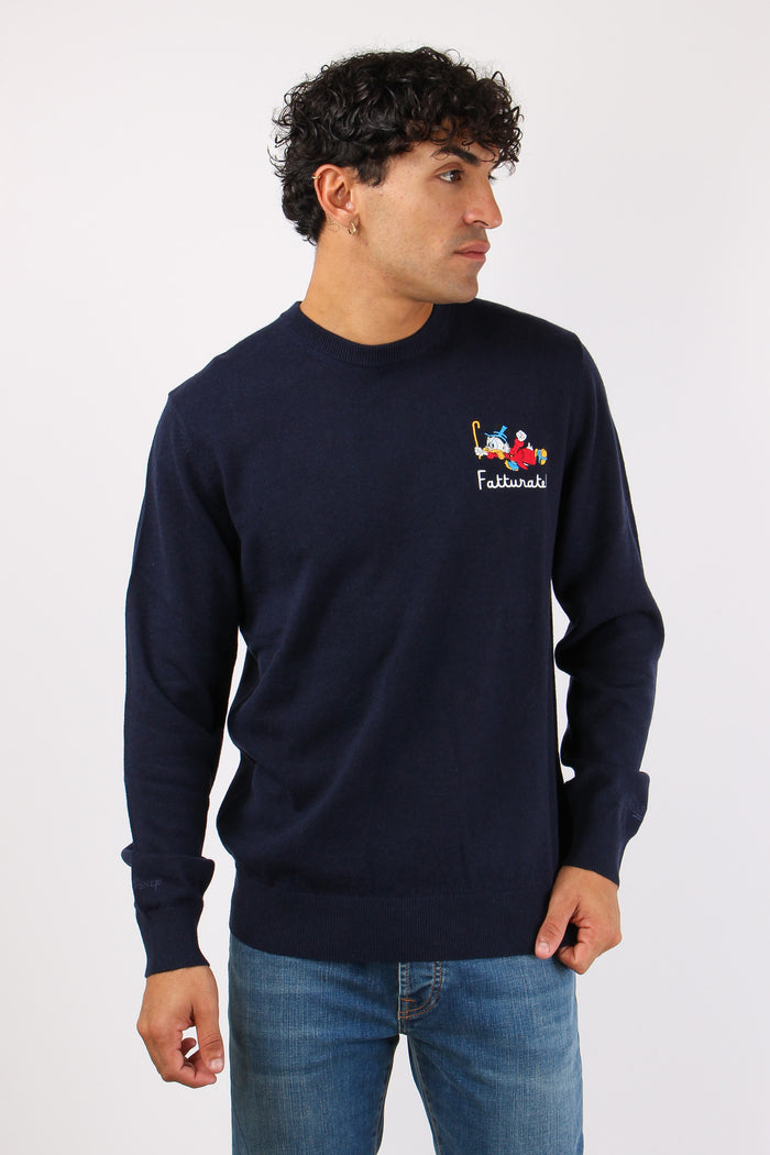 Girocollo Scrooge Fatturate Blu-2