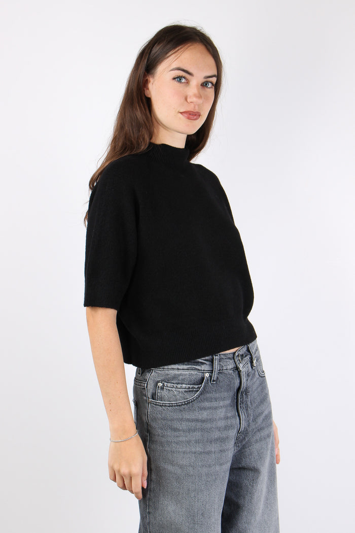 Maglia M/m Viscosa Nero-7