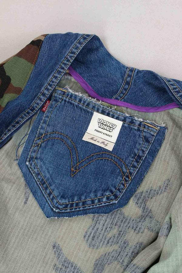 Field Jacket Camouflage Inserto Denim Unica-2