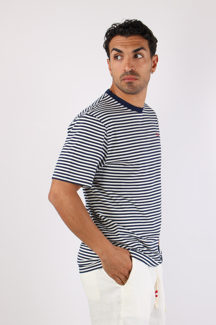 T-shirt Righe Blu/bianco-3