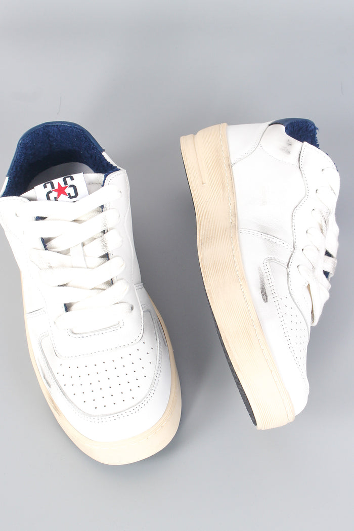 Sneaker Padel Star Bianco/nero/azzurro-5