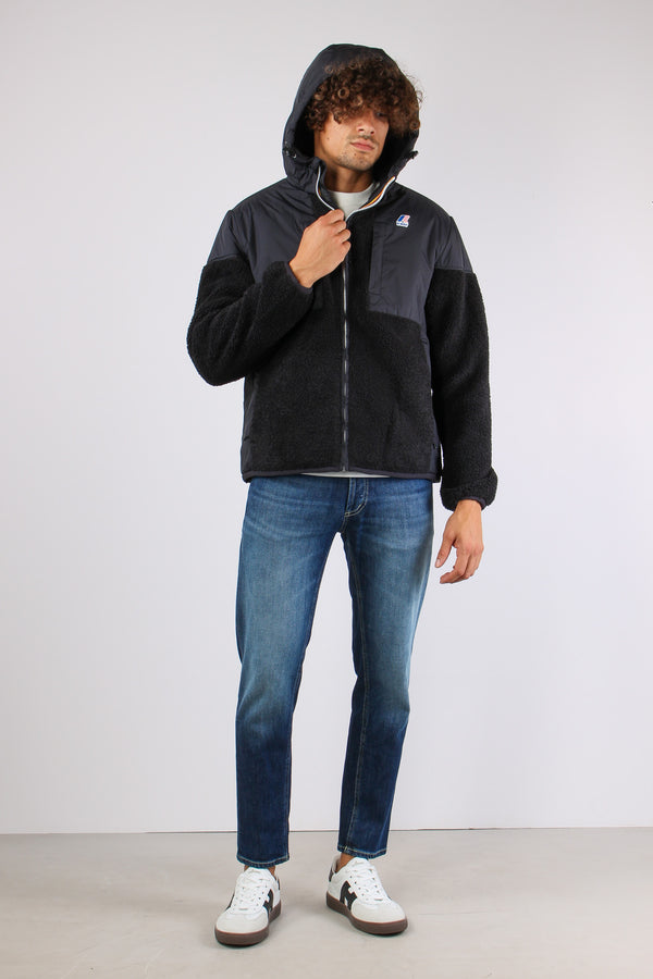 Giubbotto Inserto Teddy Black Pure-2