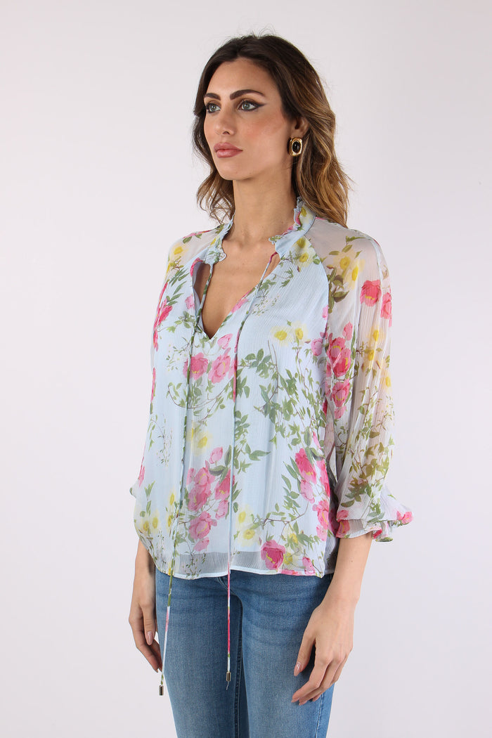 Blusa Laccetti Fantasia Fiori Botanic Garden-6