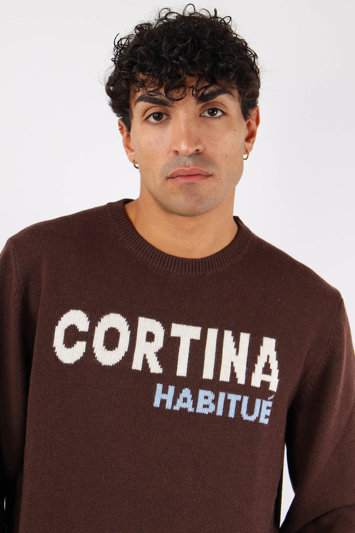 Girocollo Cortina Abitue Marrone-7