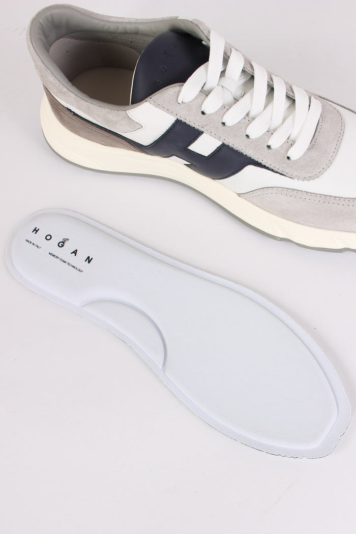 Sneaker Hyperlight Camoscio Grigio/bianco-5