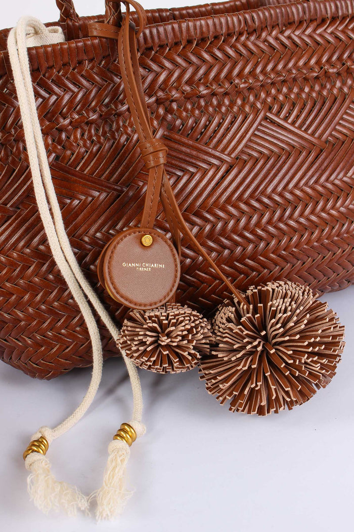 Paloma Shopping Mini Intreccio Cuoio-4