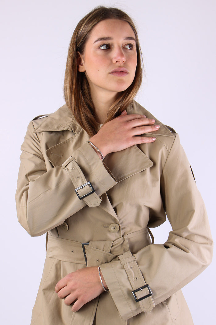 Trench Lungo Cotone Sand-10