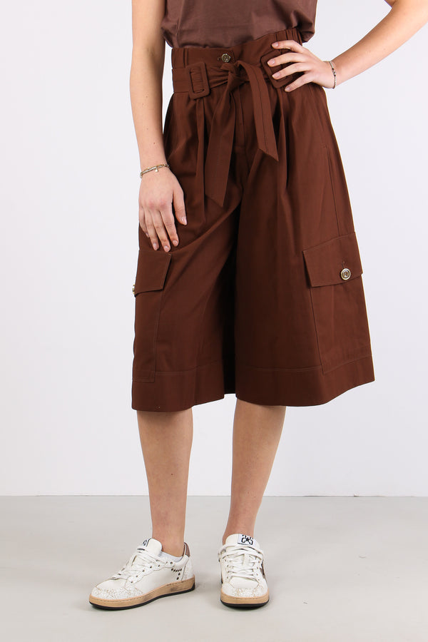 Patricia Bermuda Cotone Marrone-2