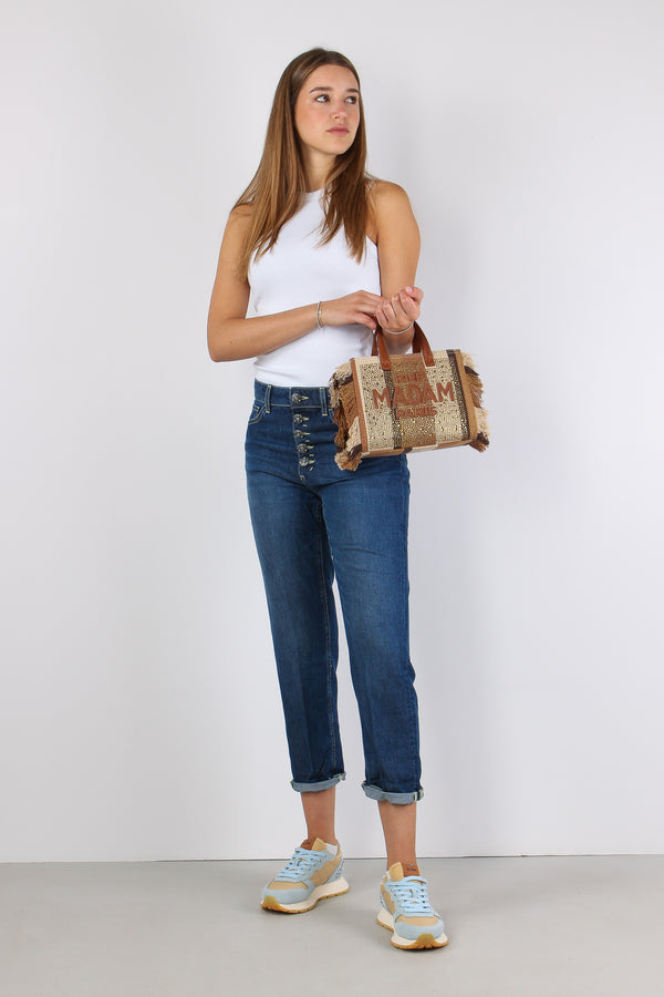 Lyoncell Denim Micro Rotture Denim Scuro
