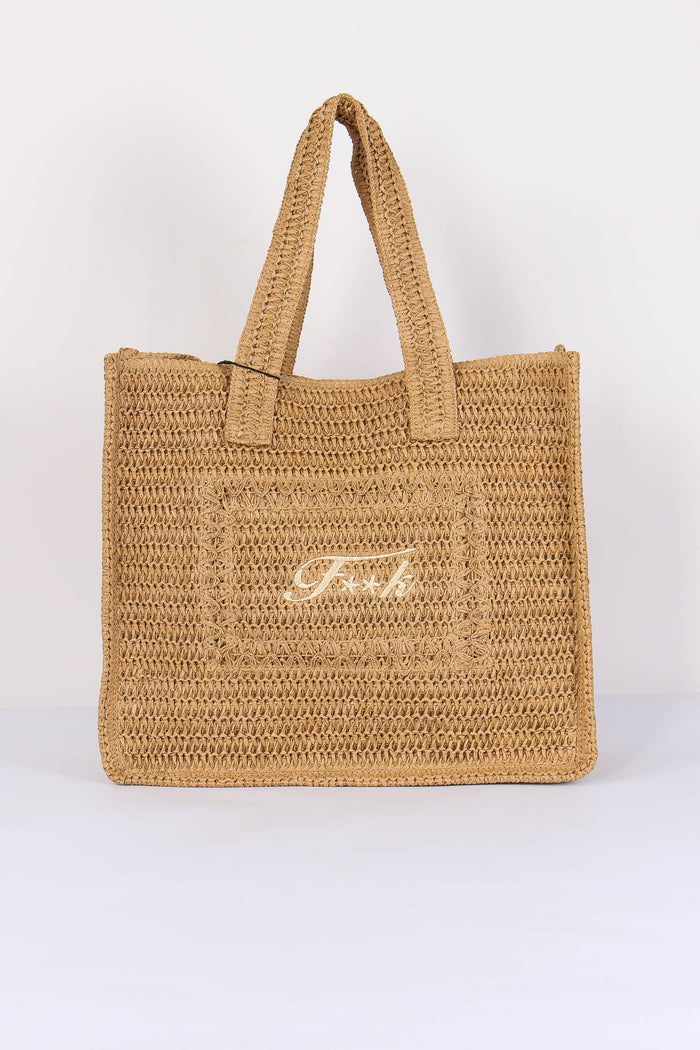 Borsa Rafia Beige