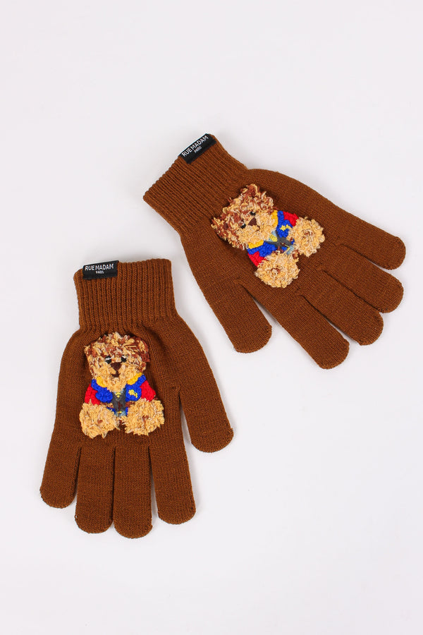 Guanti Orsetto Camel