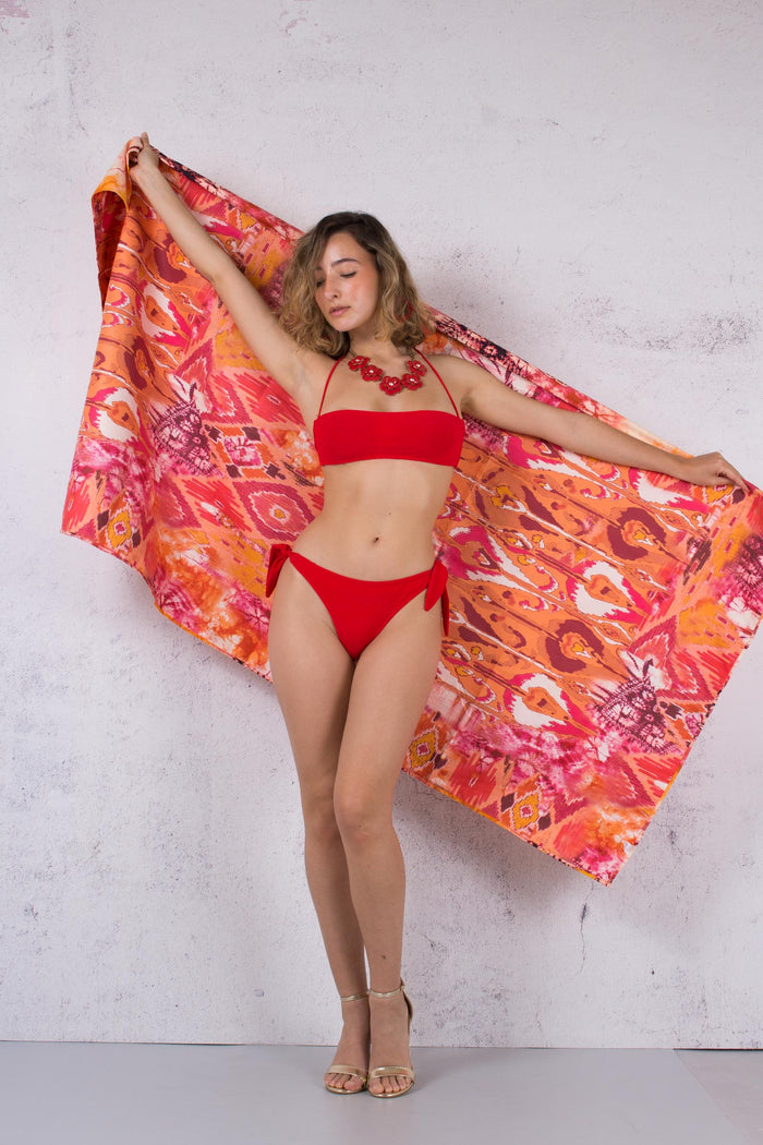 Bikini Fascia Brasiliano Rosso-3