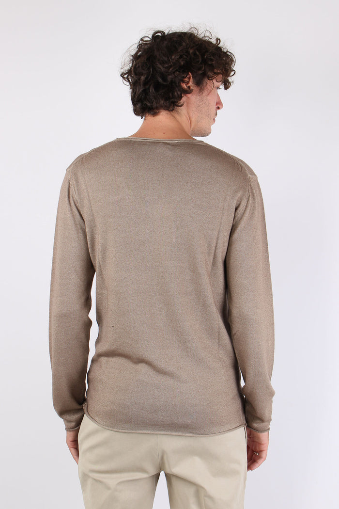 Maglia Girocollo Rullino Vintage Sabbia-4