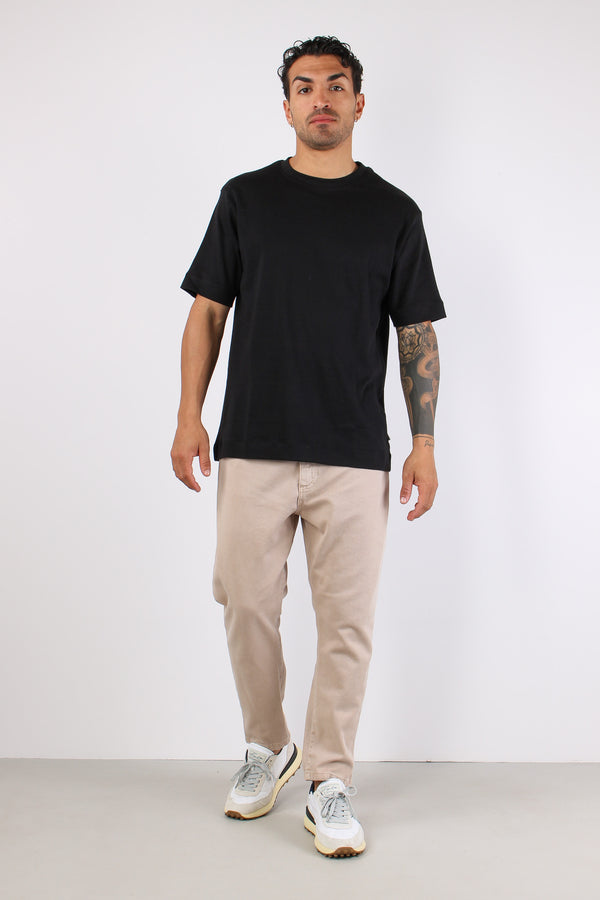 T-shirt Over Jersey Nero-2