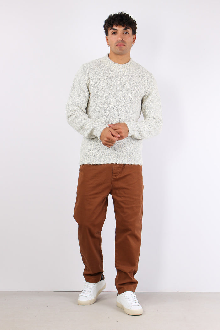 Maglia Girocollo Boucle Panna