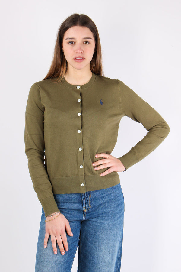 Cardigan Cotone Willow Green
