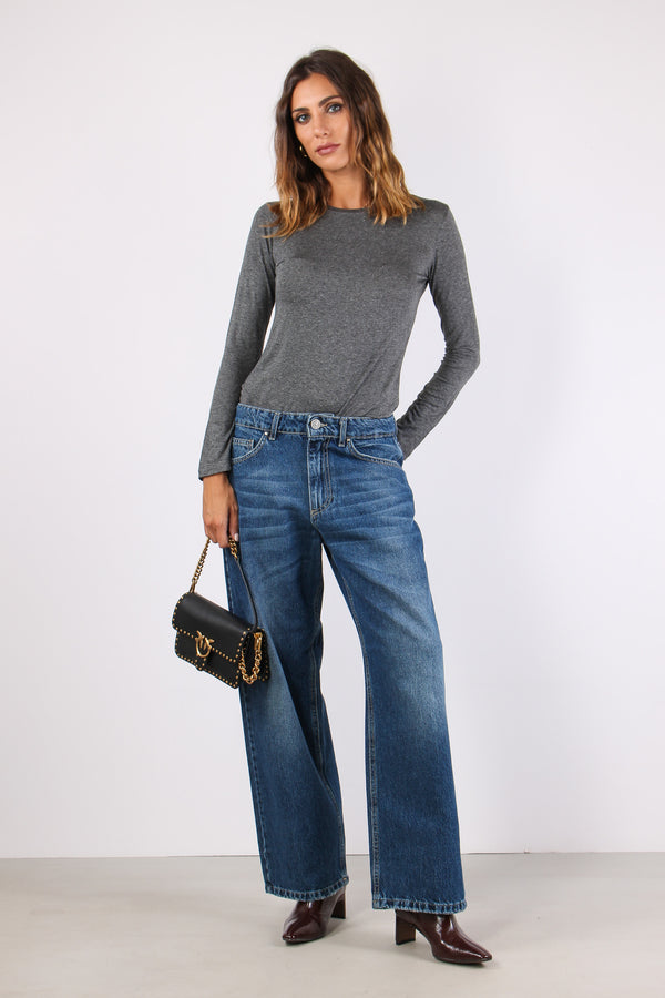 Diana Denim Boyfriend Fit Denim Medio