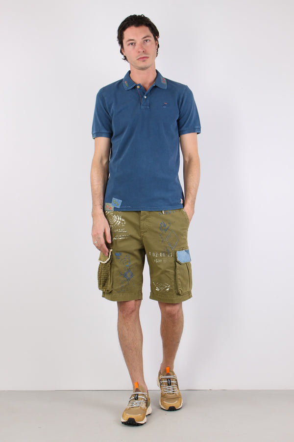 Polo Piquet Patch Inchiostro