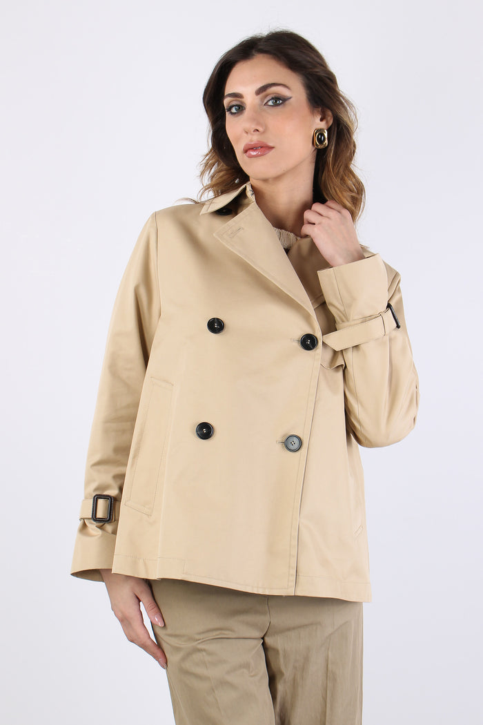 Wkdbiglia Trench Corto Beige-4