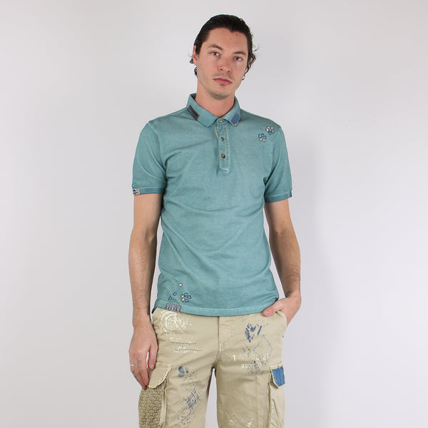 Polo Ricami Fiori Goccia-2