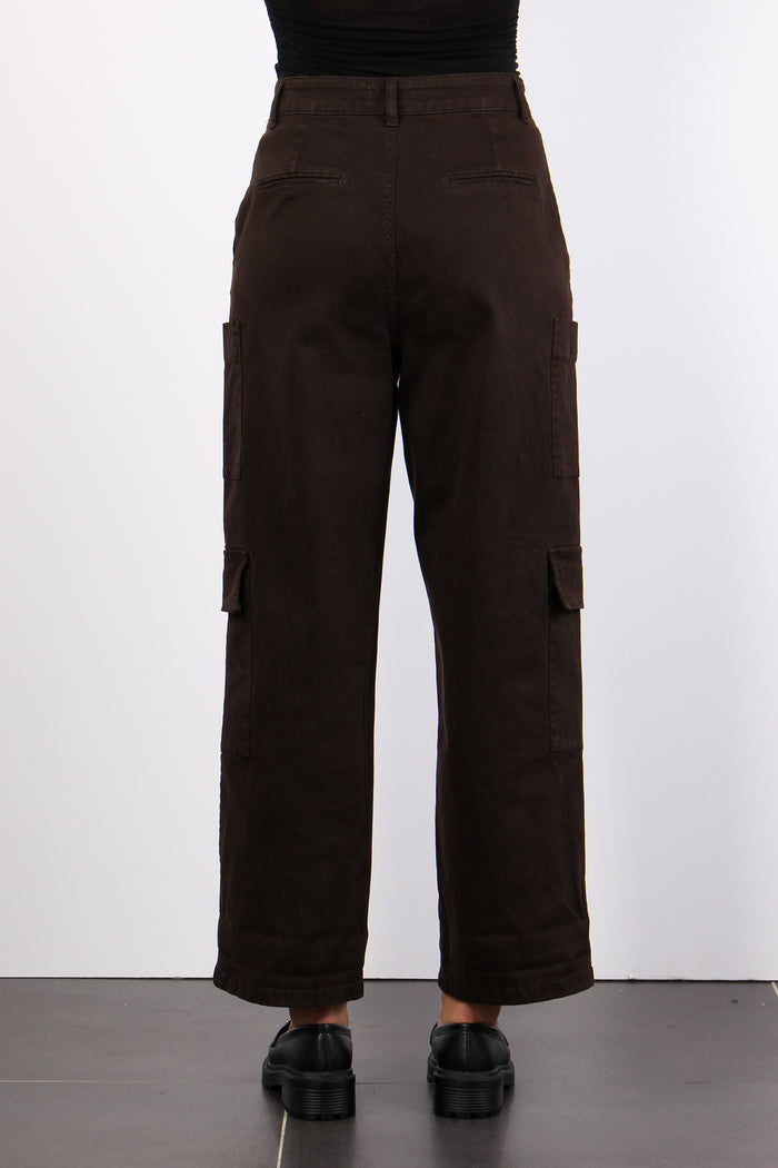 Pantalone Cargo Bull Cioccolato-3