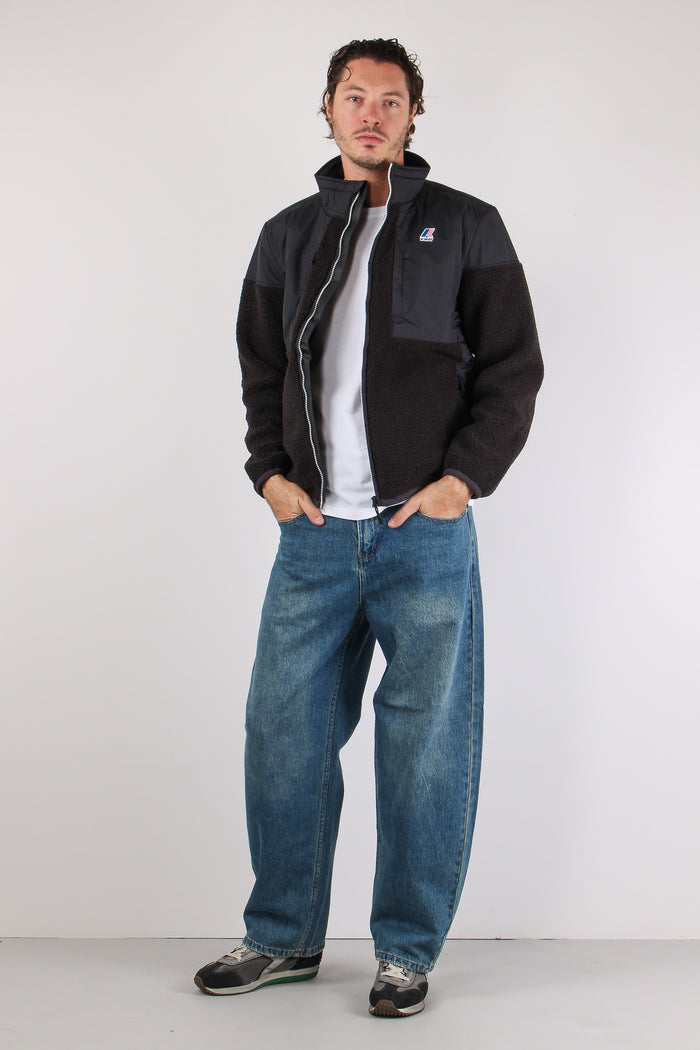 Giubbotto Collo In Piedi Black Pure-3