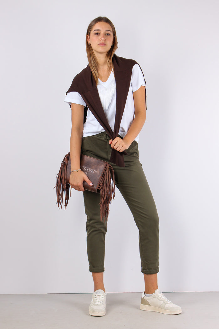 Pantalone Chino Coulisse Alloro-5