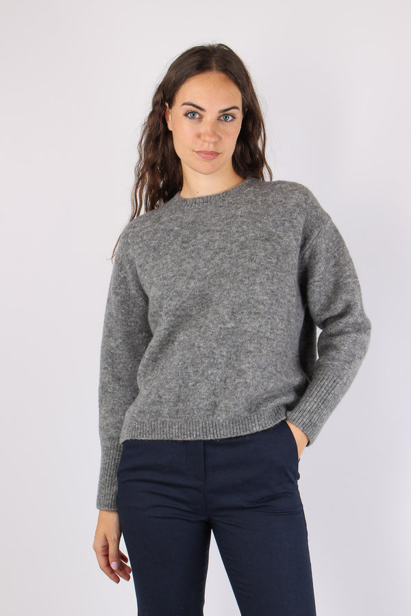 Mllalcali Maglione Bottonato Grigio