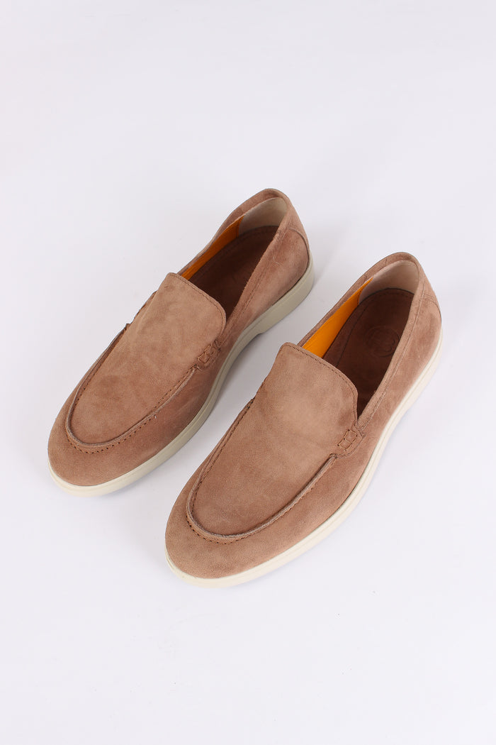 Mocassino Scamosciato Beige-5