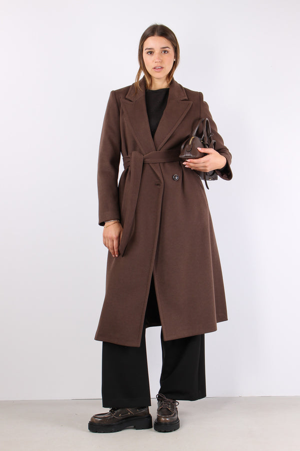 Cappotto Doppiopetto Cintura Moro