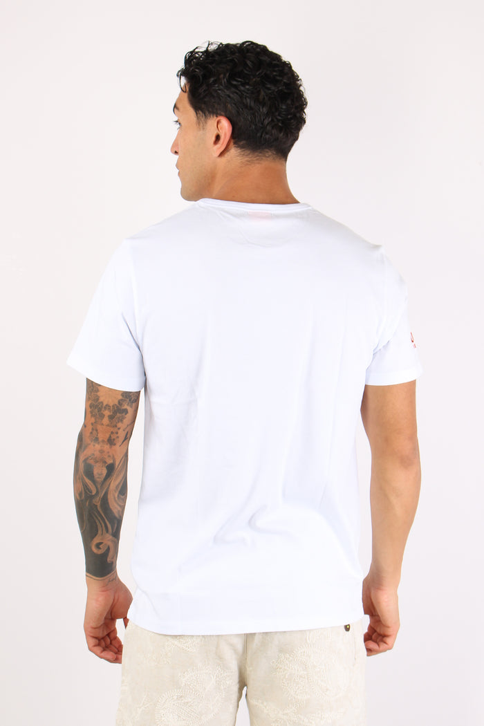 T-shirt Logo Fluo Bianco-4