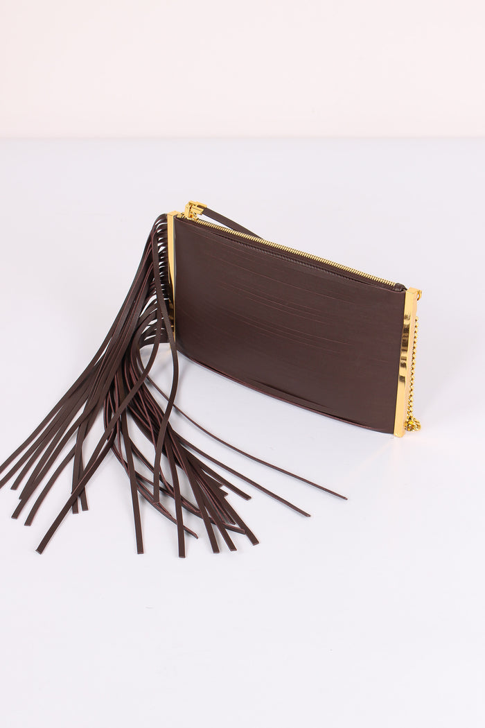 Pochette Frange Cacao-5