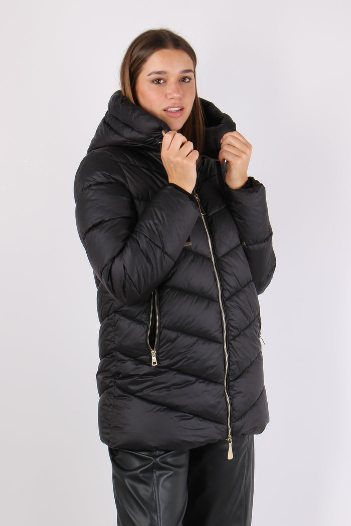 Piumino Svasato Nero-6