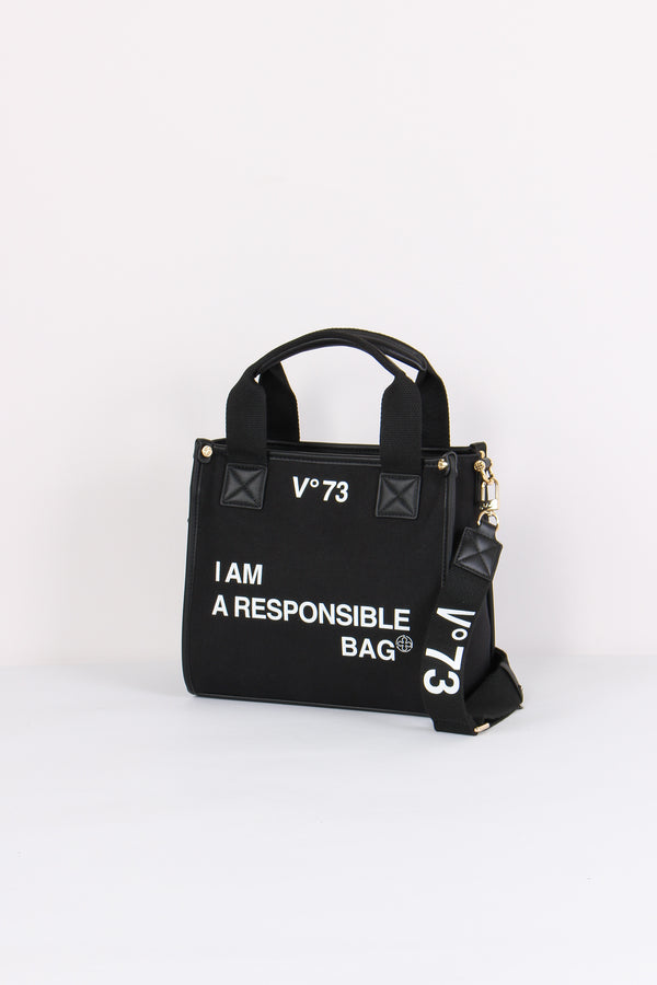 Responsability Bis Mini Tote Nero-2