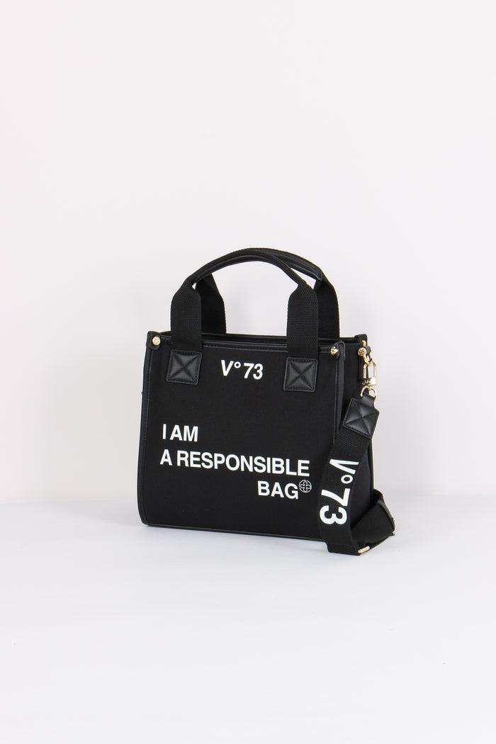 Responsability Bis Mini Tote Nero-2