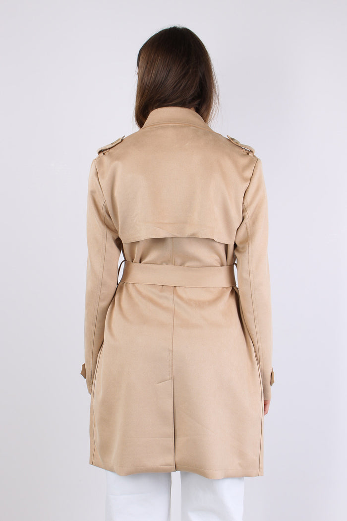 Trench Cintura Tessuto Diagonale Oat-5