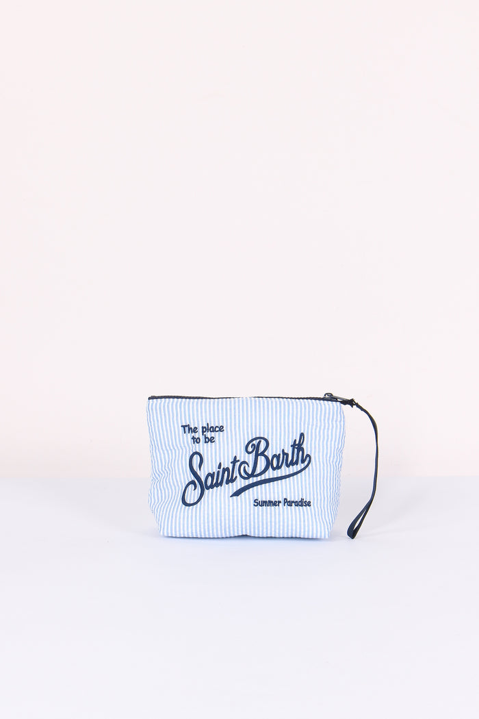 Aline Pochette Righe Azzurro/bianco-3