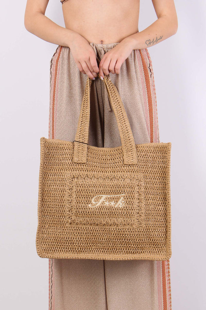 Borsa Rafia Beige-6